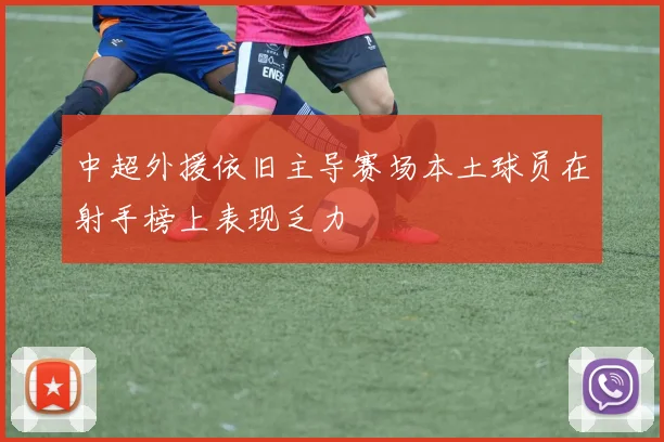 中超外援依旧主导赛场本土球员在射手榜上表现乏力